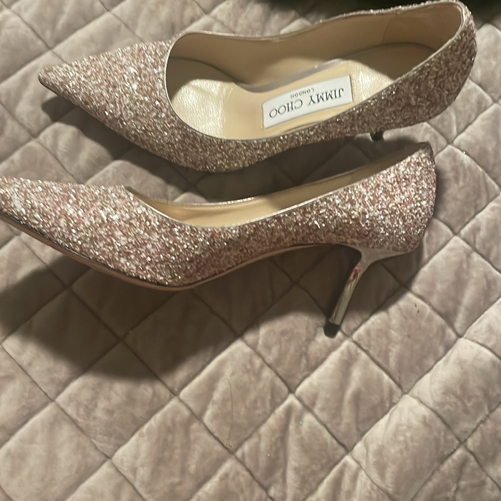 Jimmy Choo Sparkling Heels - Gold